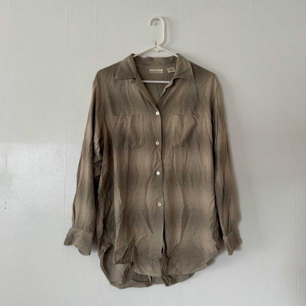 Banana Republic Rayon Button Down Shirt Small